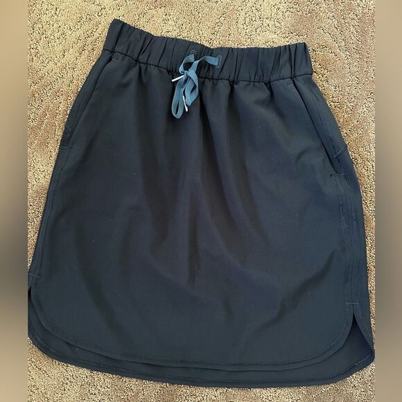 lululemon athletica Black Skirt with Blue Tie - Picture 1 of 4